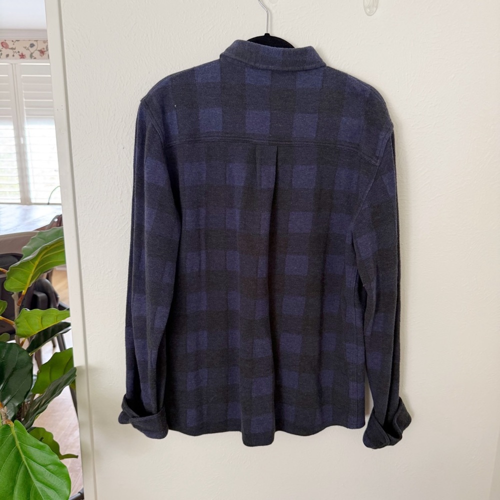 Men's Marine Layer Buffalo Plaid Flannel Overshirt Sz L - Picture 3 of 6